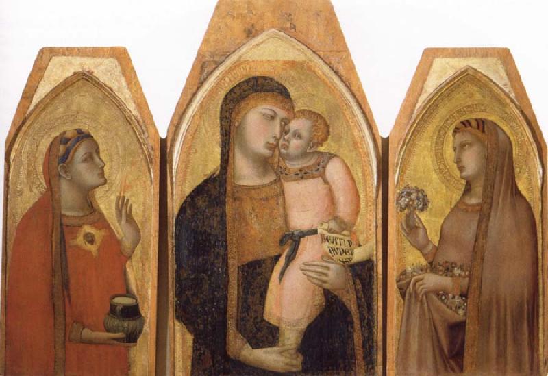 Ambrogio Lorenzetti Madonna and Child with Saints Sweden oil painting art